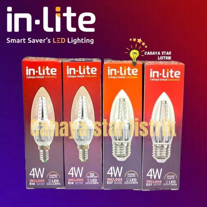 Bestone- Lampu LED Candle In-Lite INCL003 4W E14 / E27