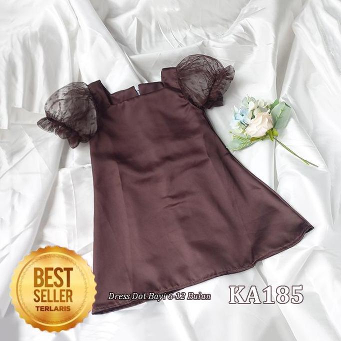 Promo Baju Anak Perempuan Coklat Mahogany Usia 2 3 Tahun Terlaris Dress Kondangan Coffe Earth Tone D