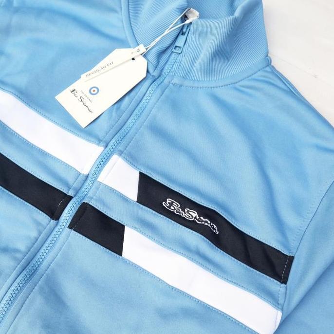 Murah Ben Sherman Striped Tracktop Parisian Blue Original