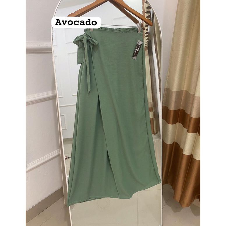 best sale tied rok celana//kulot rok coquette layer depan tali samping pita//tied amora rok celana