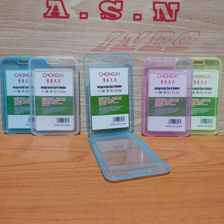 Tempat Kartu Id Card 2 Sisi Bening Transparan Casing Id Card Transparan 2 Sisi Holder Id Card Plasti