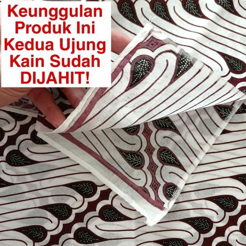 Harga Miring Kain Batik Idola Putih Jarik Samping Sewek Sarung Wanita Pria Dewasa Motif Tenun Murah 