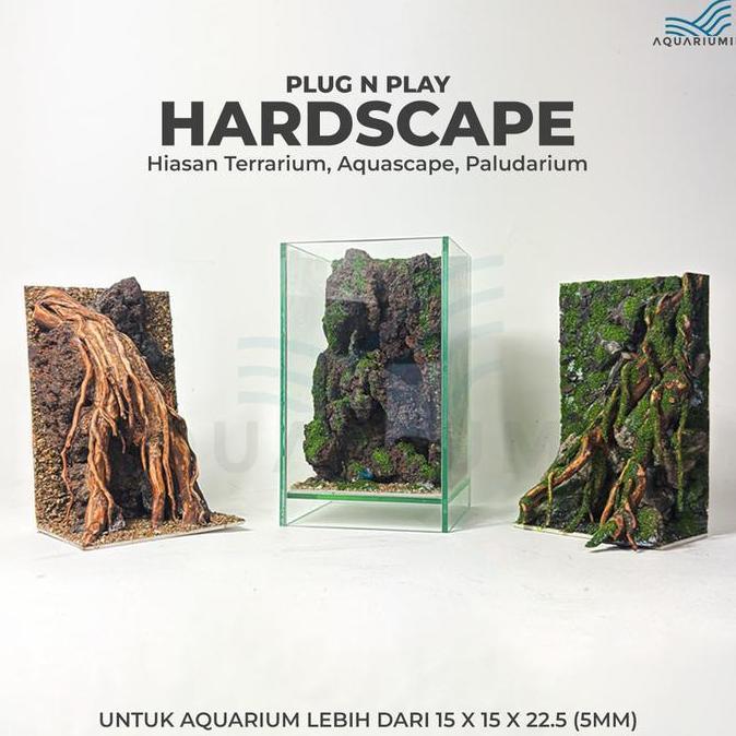 Paket Hardscape Hiasan Aquarium / Aquascape Plug And Play 15 x 15 x 25
