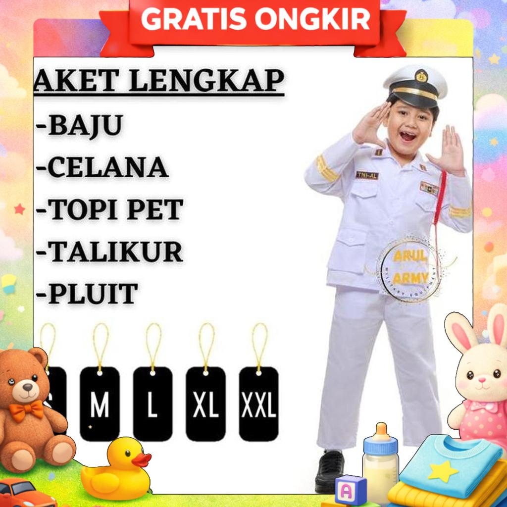 Promo Seragam Tni Al Anak Tk Paud Sekolah Seragam Pdh Tni Al Angkatan Laut Anak Pelaut Tni Laut Anak