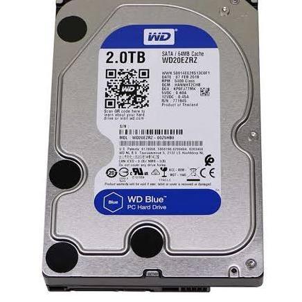 HDD/HARDISK 2TB WD BLUE 3,5 SATA FOR KOMPUTER