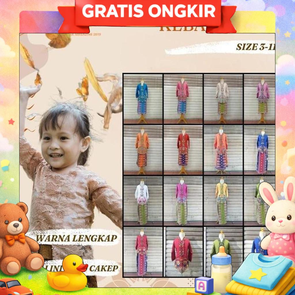Kebaya Anak Perempuan Modern Tk Sd Smp Encim Betawi Jakarta Ondel
