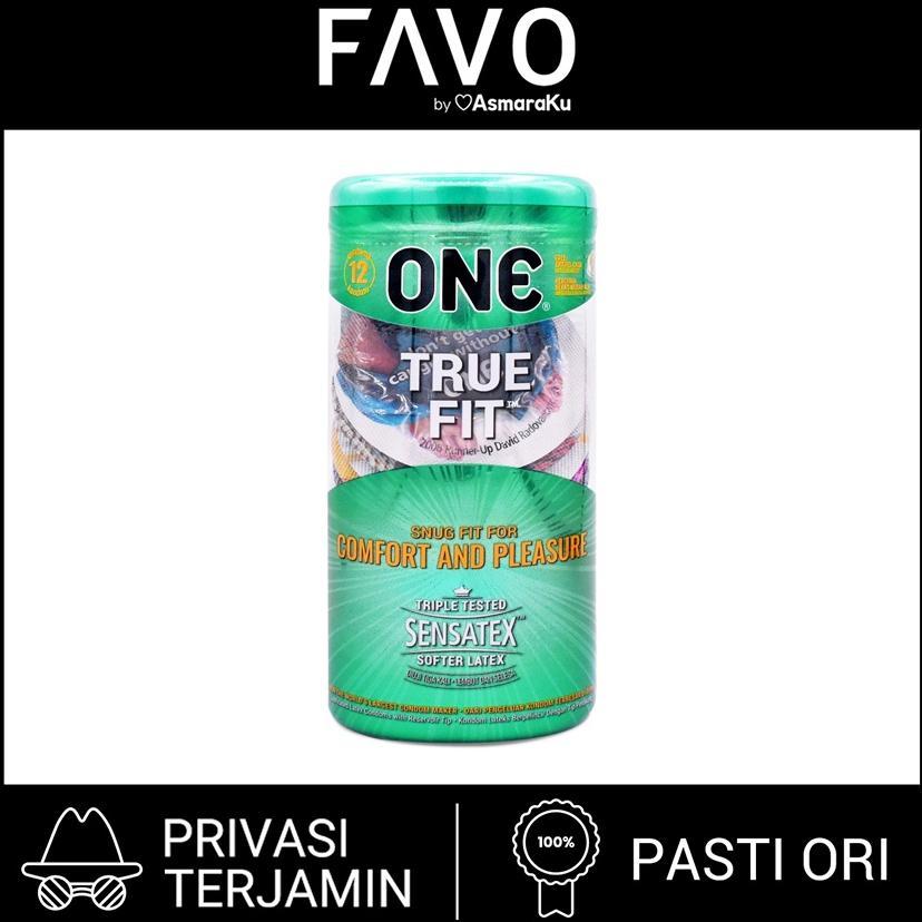 Kondom One True Fit Isi 12 Pcs - Kondom Paling Pas Womart