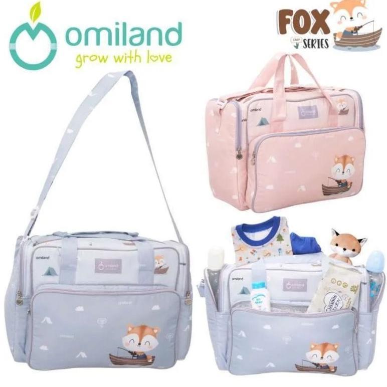 Omiland Baby Diaper Bag / Tas Perlengkapan Bayi / Tas Bayi Kecil Medium Besar / Tas Botol Susu