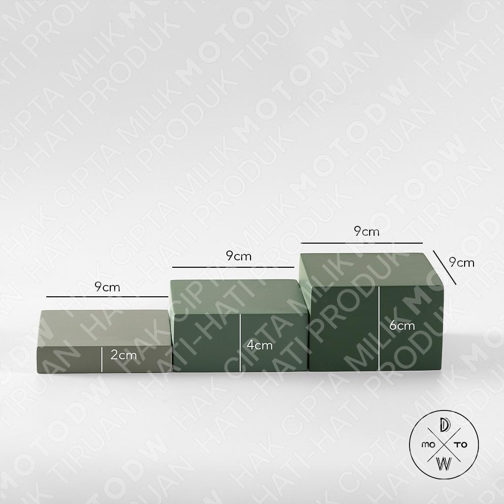 Props Fotografi - Podium / Leveling Balok Kubus Dan Tabung Minies