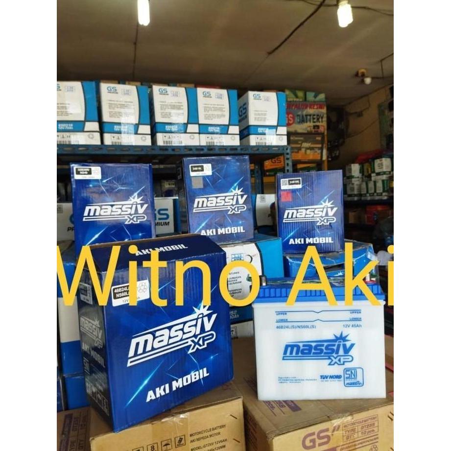 Aki mobil honda hrv, crv,accord ns60ls massiv xp accu basah Terlaris
