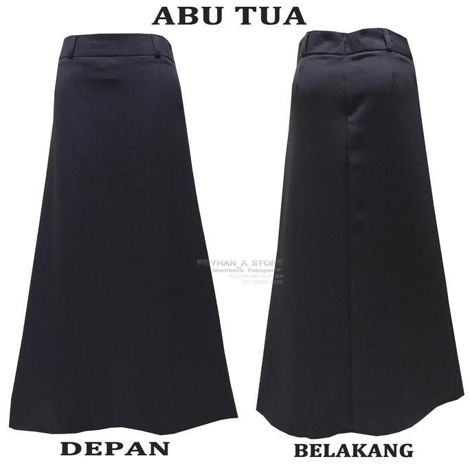 Disc Rok Kerja Panjang Hitam A Bahan Formal Kantor / Rok Panjang Bentuk A