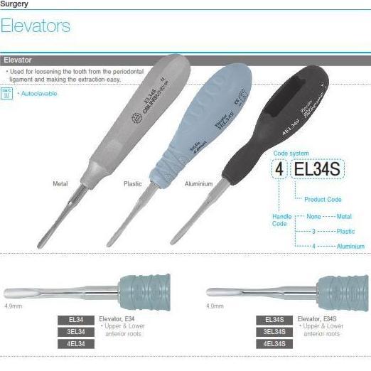Osung Root Elevator / Dental Bein Gigi Original
