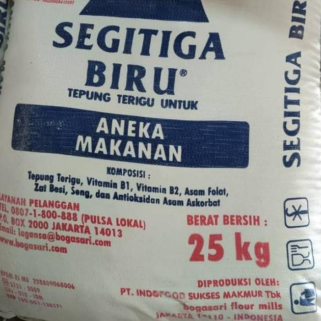 Tepung Terigu Bogasari Segitiga Biru KARUNG 25kg