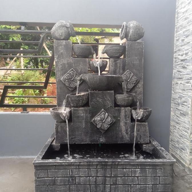 Terlaris Kolam Ikan Air Mancur Batu Alam Hiasan Taman Gratis Pompa Mesin