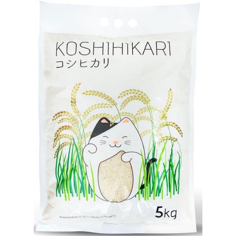 koshihikari beras jepang 5 kg-beras pulen-japonica rice- koshihikari nasi hokben- nasi