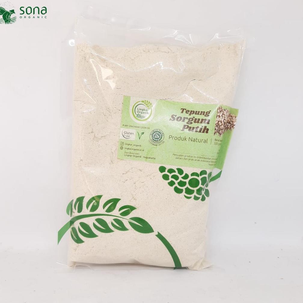 Tepung Sorgum Putih 500gr - Lingkar Organik - Sorgum Flour