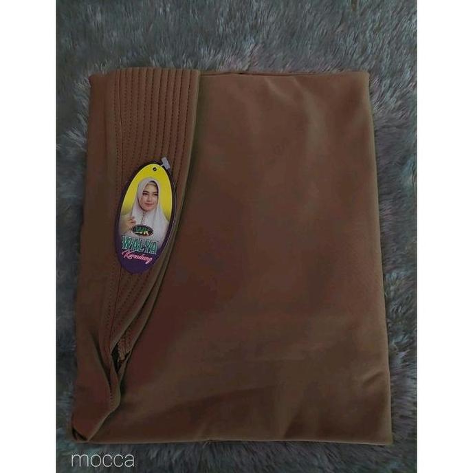 Terpopuler- Walya Hijab Bergo Jersey Polos Rumana Rampel Kerut Kiri Kanan