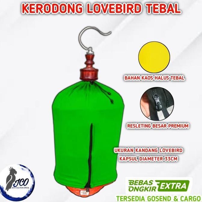Bluee- Kerodong Lovebird Tebal Kerodong Sangkar Lovebird
