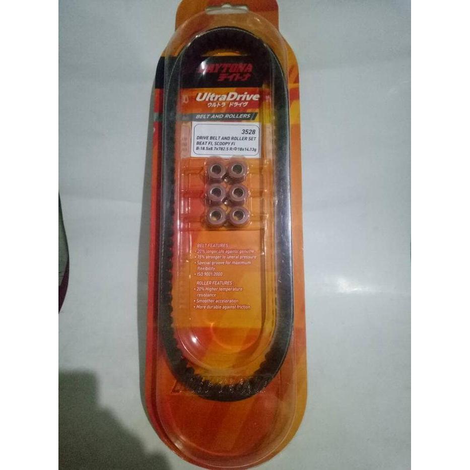 V Belt Fanbelt Racing Dan Roller Daytona Beat Fi Scoopy Fi Original Dan Terpercaya