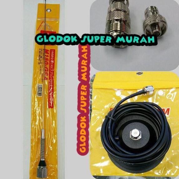 Codchat,Admin- Paket Antena M150Gsa Breket Magnet Dan Konektor Utk Ht Di Mobil