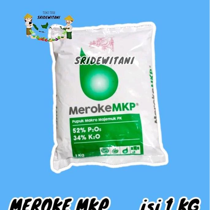 Taman- Pupuk Mkp Meroke 1 Kg Kemasan Pabrik Tanaman Mkp Pak Tani Kristal Tanah