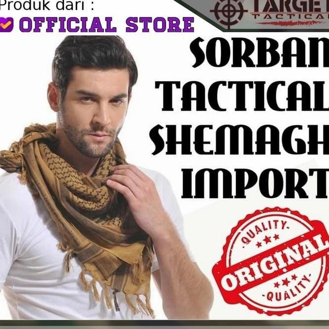 Sorban Tactical Shemagh Scarf Syal Muslim Army Loreng Baju Koko