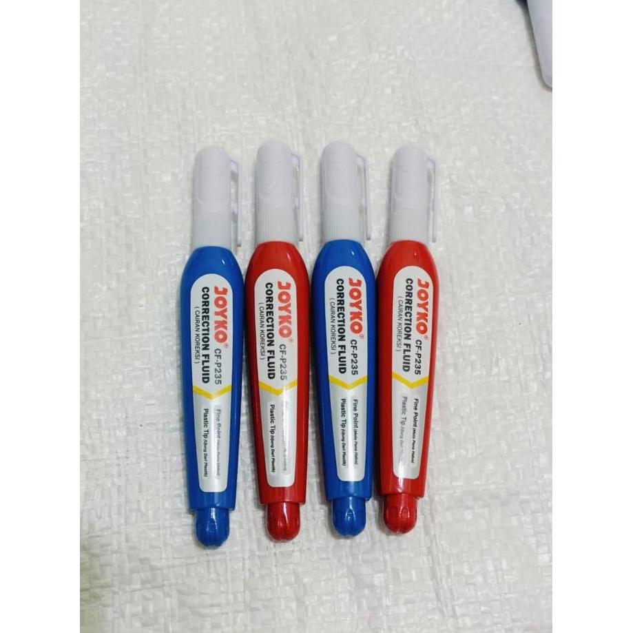 Whox- 12 Pcs/ 1 Pak Tip Ex Cair Joyko Cf-P235 [12 Pcs] / Cairan Koreksi Pulpen / Penghapus Cair Joyk