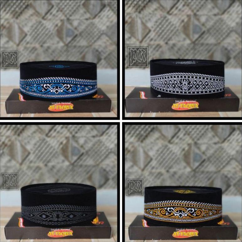 PECI SONGKOK NASIONAL PECI MOTIF BATIK MODERN PECI BATIK PECI HITAM