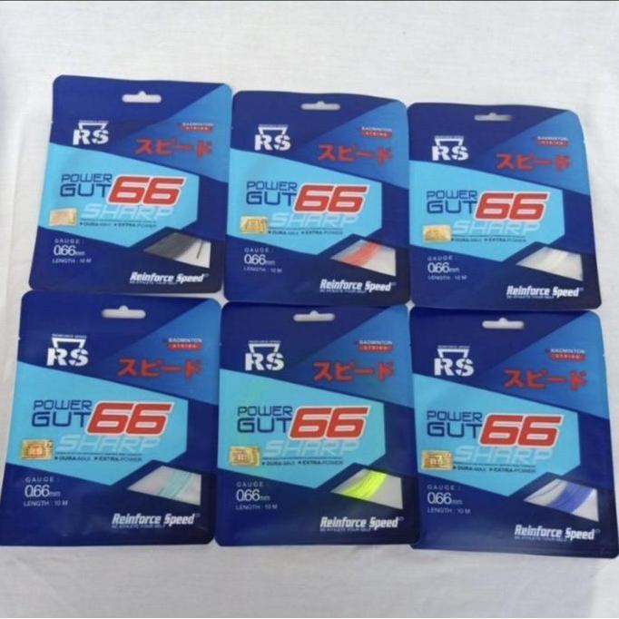 Mintonoi- Senar Raket Badminton New Rs Power Gut Sharp 66 Original