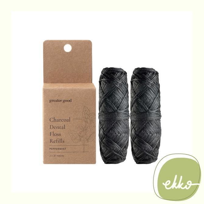Charcoal Dental Floss REFILL (isi 2) / Benang Gigi Eco Zero Waste
