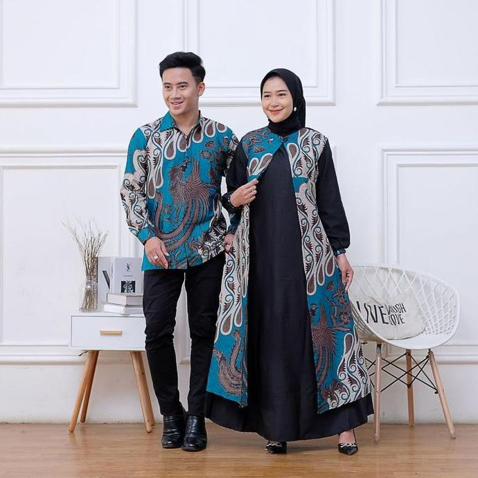 Gamis Batik Couple Busui Gamis Lebaran 2024 Model Gamis Terbaru Jumbo Muslim Baju Gamis Pasangan Kat