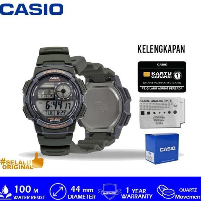 TERLARIS Casio GENERAL AE-1000W-3AVDF / AE 1000W 3AVDF / AE1000W ORIGINAL