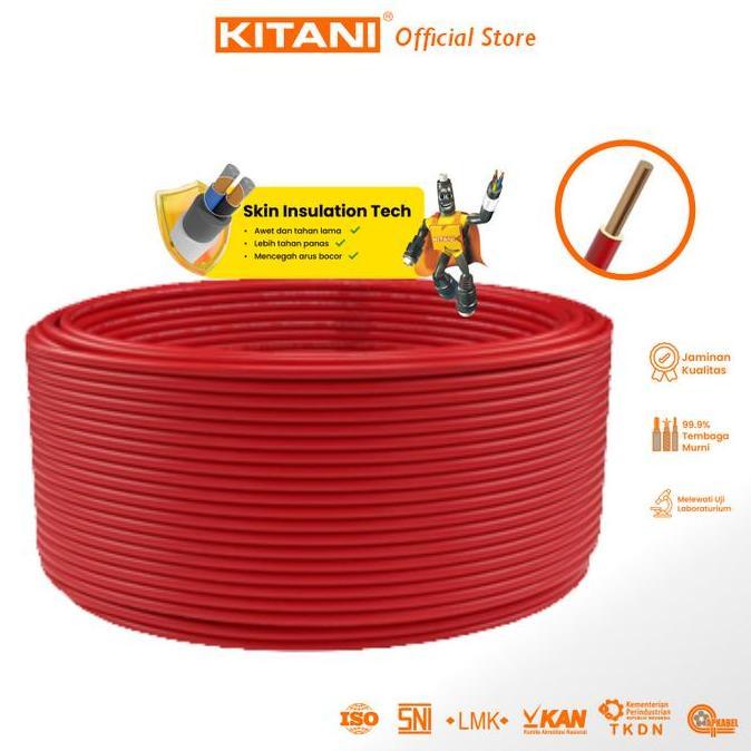 Listrikk- Kitani - Nya 1.5 Mm - 100 Meter - Kabel Listrik Tembaga Kawat