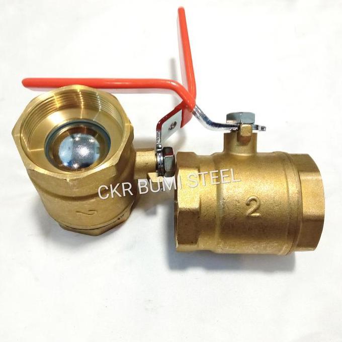 Serbaledeng- Ball Valve 2" Inch Kuningan / Stop Kran 2" Inch Kuningan