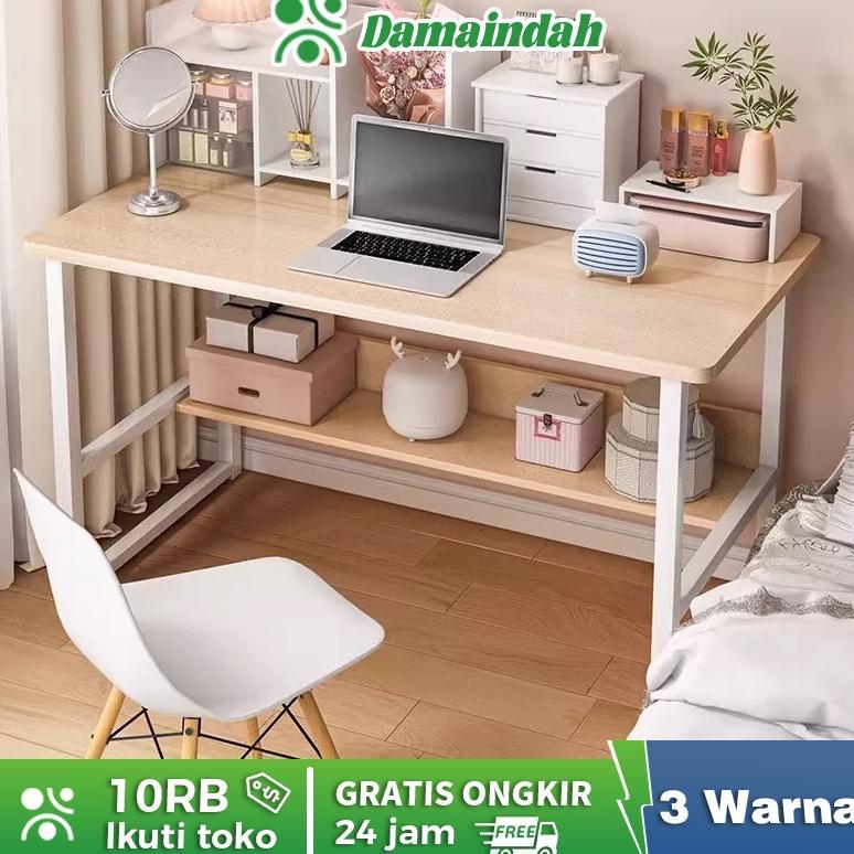 Damaindah Meja Belajar Kayu Set Kursi / Meja Belajar Minimalis  / Meja Kerja / Meja Komputer Minimal