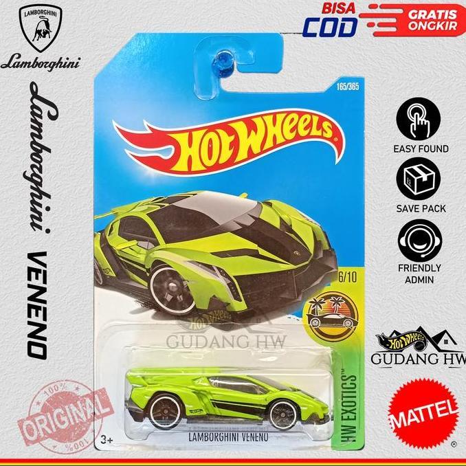 Hot Wheels Lamborghini Veneno SET - Mobil balap mobil sport