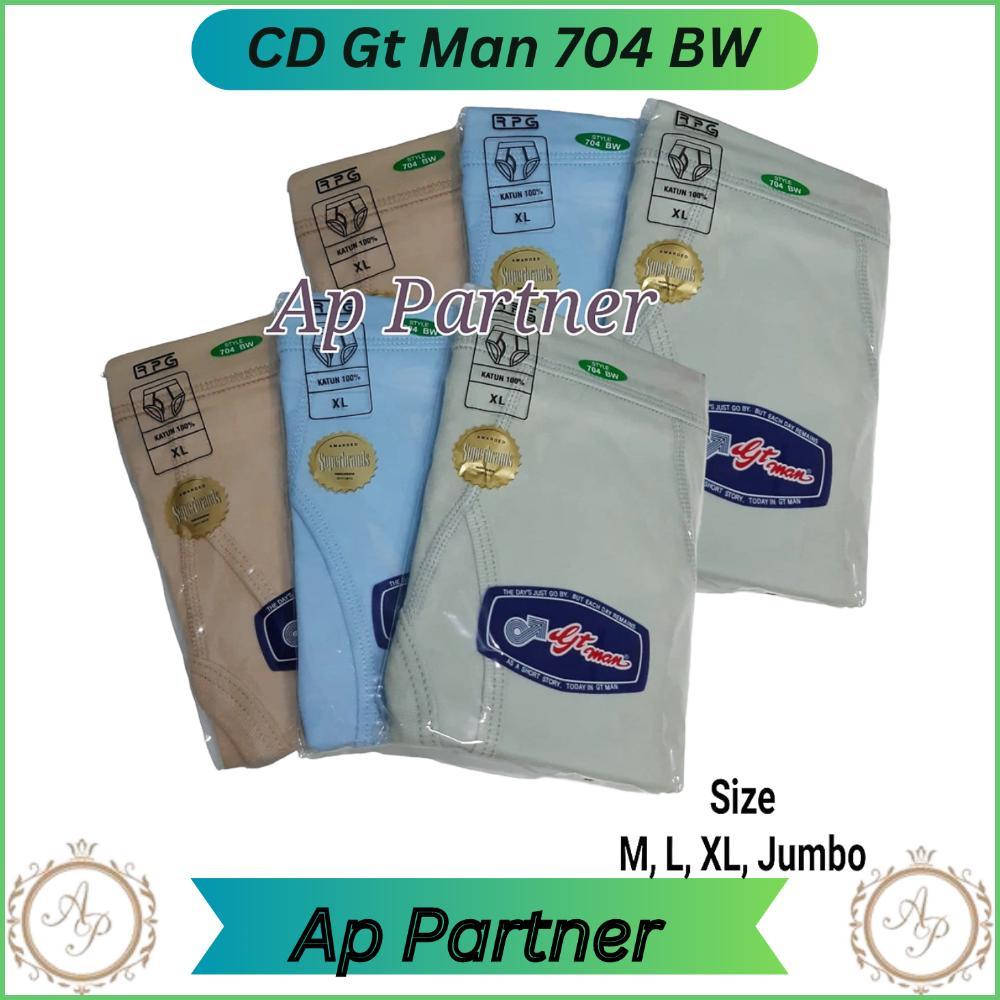 3 Pcs Celana Dalam Pria Gt Man 704 BW / Cd Pria GtMan BW Size M L XL Jumbo