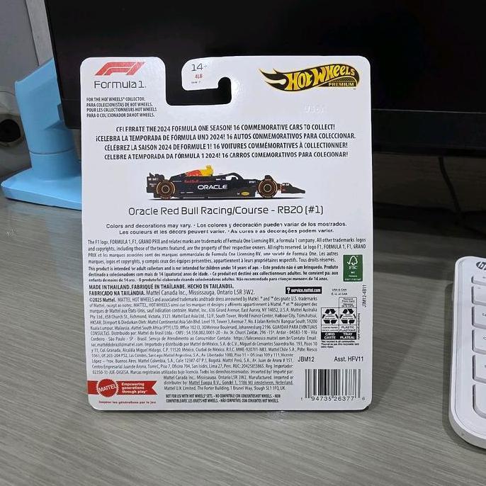 HOT WHEELS PREMIUM FORMULA 1 ORACLE RED BULL RACING RB20 HOTWHEELS