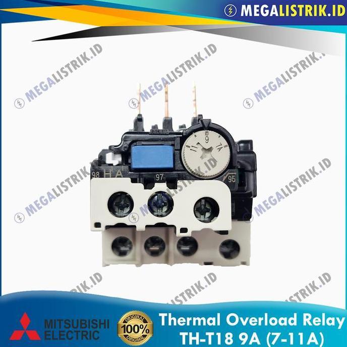 Promo Mitsubishi TH-T18 9A ( 7-11A ) / Thermal Overload Relay THT18 9 Ampere Diskon