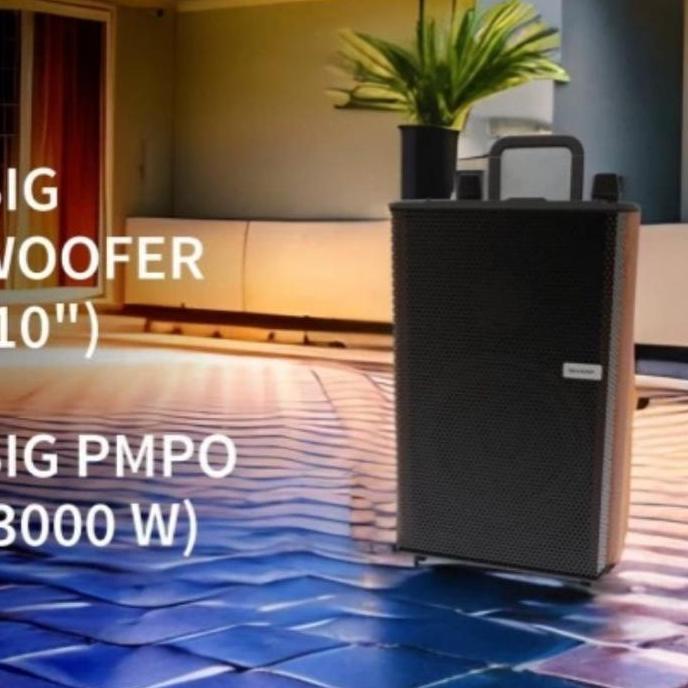 Sharp CBOX TRB10MBO Speaker Active 10 Inch CBOX-TRB10MBO / Speaker System Trolly Series CBOX TRB10MB