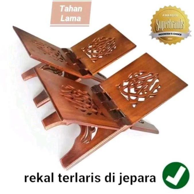 BEST SELLER / PREMIUM Promo Rekal ALQUR'AN Rekhal Tempat Baca ALQUR'AN Meja Lipat ALQUR'AN JUMBO Mot