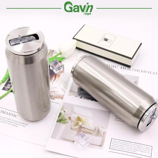 Beer Can - Botol Minum Tumbler Stainless 500ml Insulated Bottle 500 ml