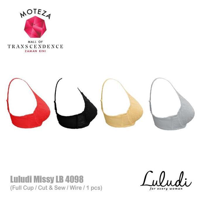 Luludi Missy Bra - LB 4098 - Full Cup - Mold Full Coverage Busa Bh Wanita Tipis
