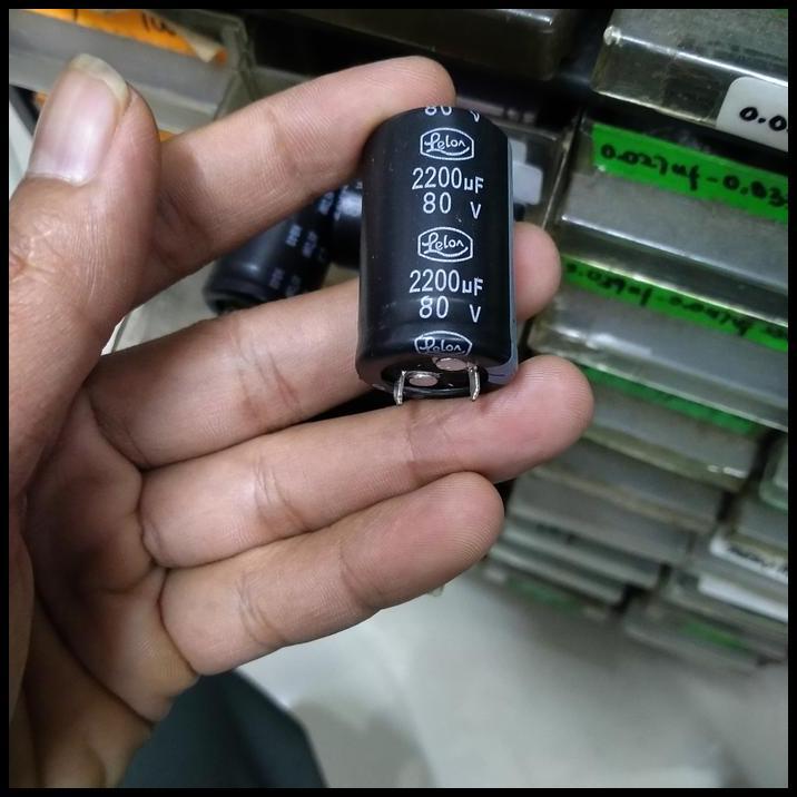 GRATIS ONGKIR KAPASITOR ELCO 2200UF 80V 