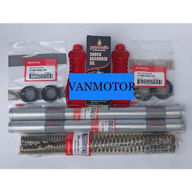 Bestone- PAKET AS SHOCK SOK DEPAN SET PER SHOCK BEAT KARBU VARIO 110 CARBU BEAT