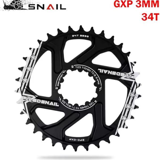 Snail Chainring Gxp 36T Chain Ring Crank Gxp Direct Mount