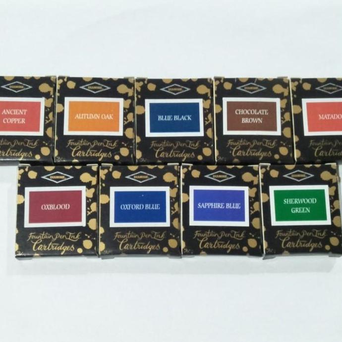 DIAMINE INK CARTRIDGES - FAVORITE COLOURS