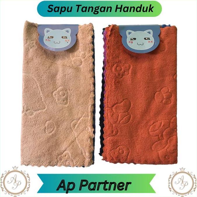 Terpopuler- 6 Pcs Sapu Tangan Handuk Polos Murah Pria Wanita | Selampek Handuk Muka Premium