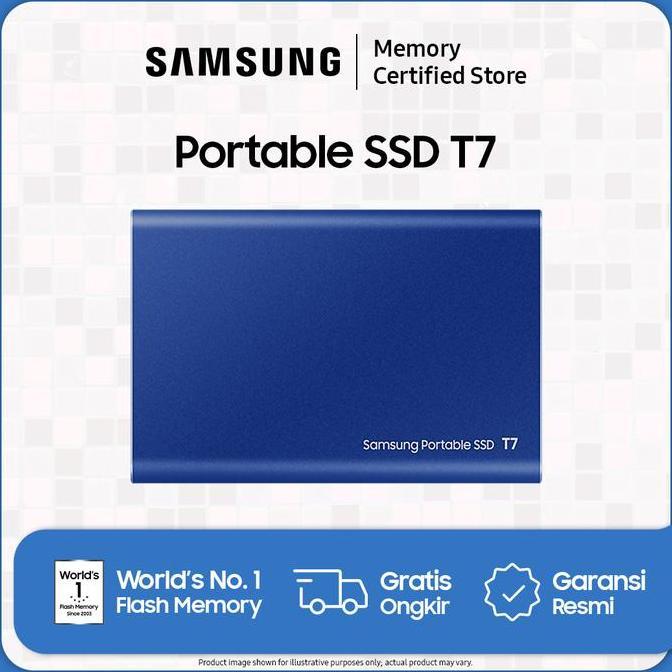 Terpopuler- Samsung Portable Ssd T7 Usb 3.2 Gen 2 - Ssd Eksternal - 1Tb / 2Tb / 4Tb