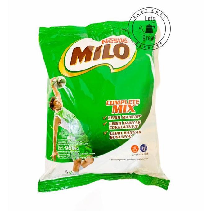 Alami- Milo Complete Mix 960Gr Susu Bubuk - Milo Activ-Go Susu Coklat Pouch